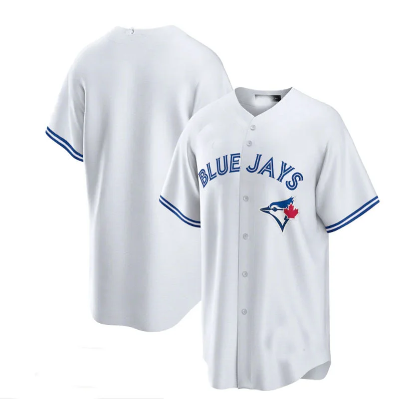 Toronto Blue Jays Home Replica Team Jersey - White Baseball Jerseys-NBA Lightweight Basketball Jerseys -