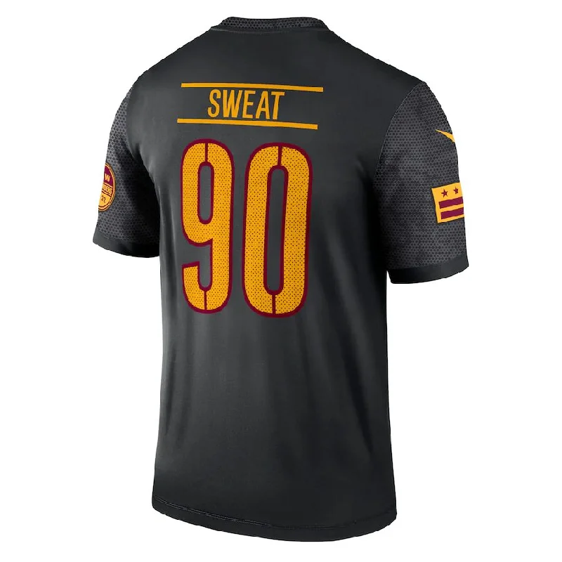 W.Commanders #90 Montez Sweat Black Alternate Legend Jersey Stitched American Football Jerseys-NFL Fan Shop Jerseys -