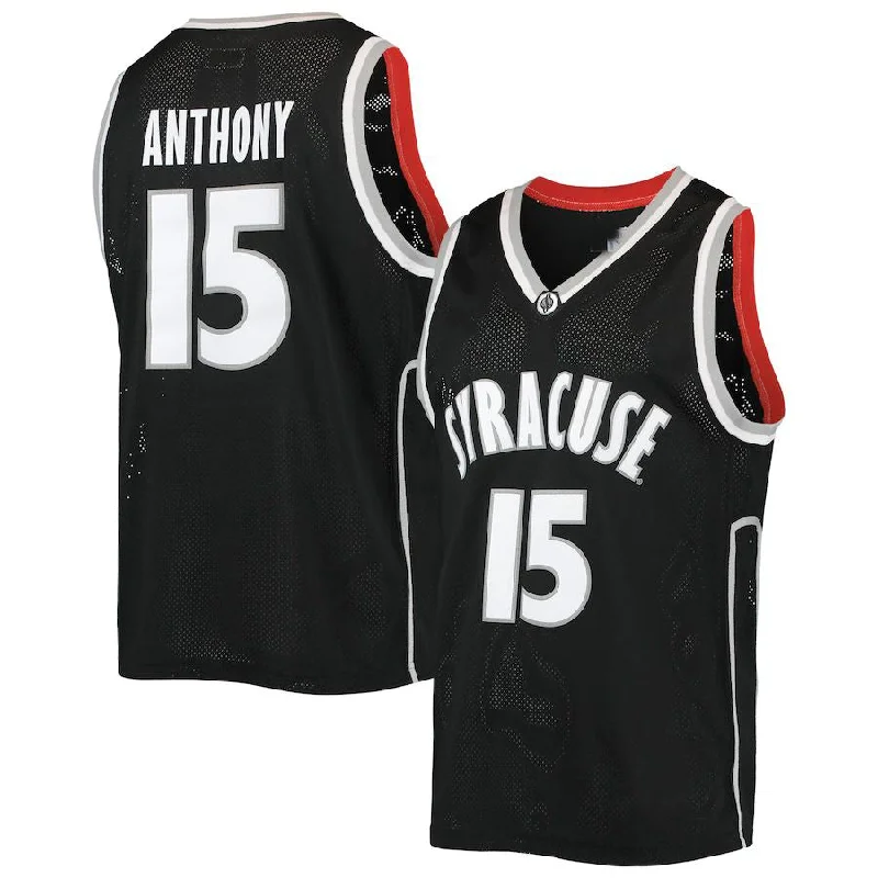 S.Orange #15 Carmelo Anthony Original Retro Brand Alumni Commemorative Replica Basketball Jersey Black Stitched American College Jerseys-NBA Team USA Jerseys -