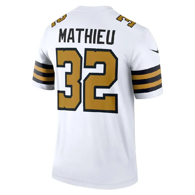 NO.Saints #32 Tyrann Mathieu White Legend Jersey Stitched American Football Jerseys-NFL Hall of Fame Jerseys -