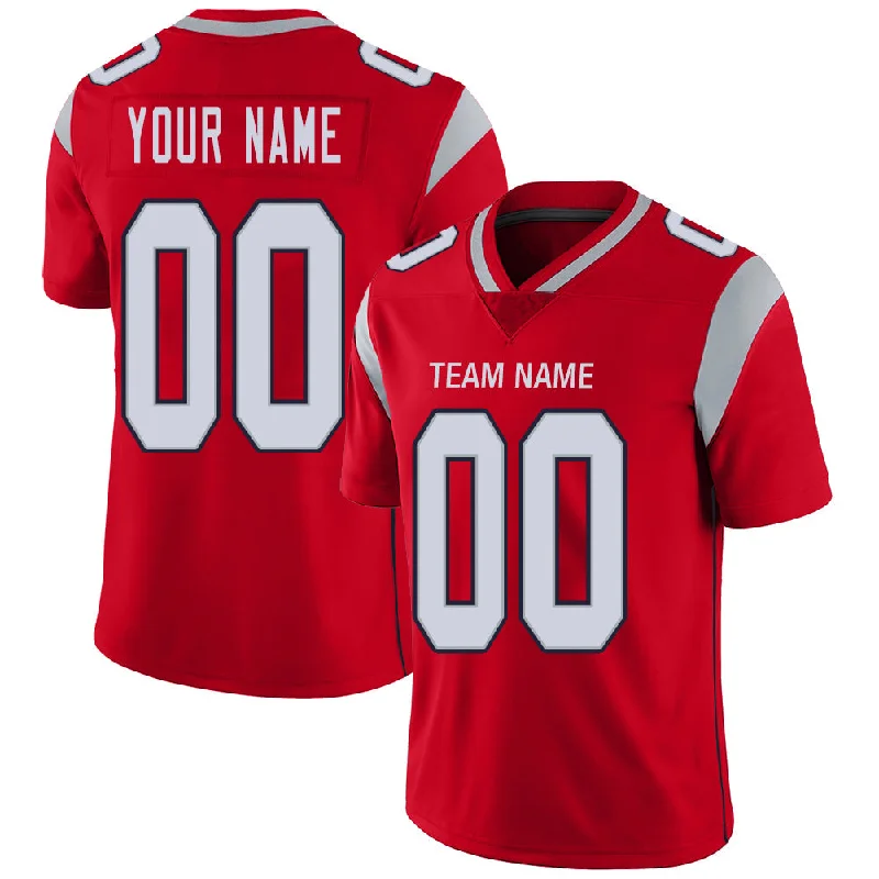 Custom NE.Patriots Stitched American Football Jerseys Personalize Birthday Gifts Red Jersey-NBA Alternative Jerseys -