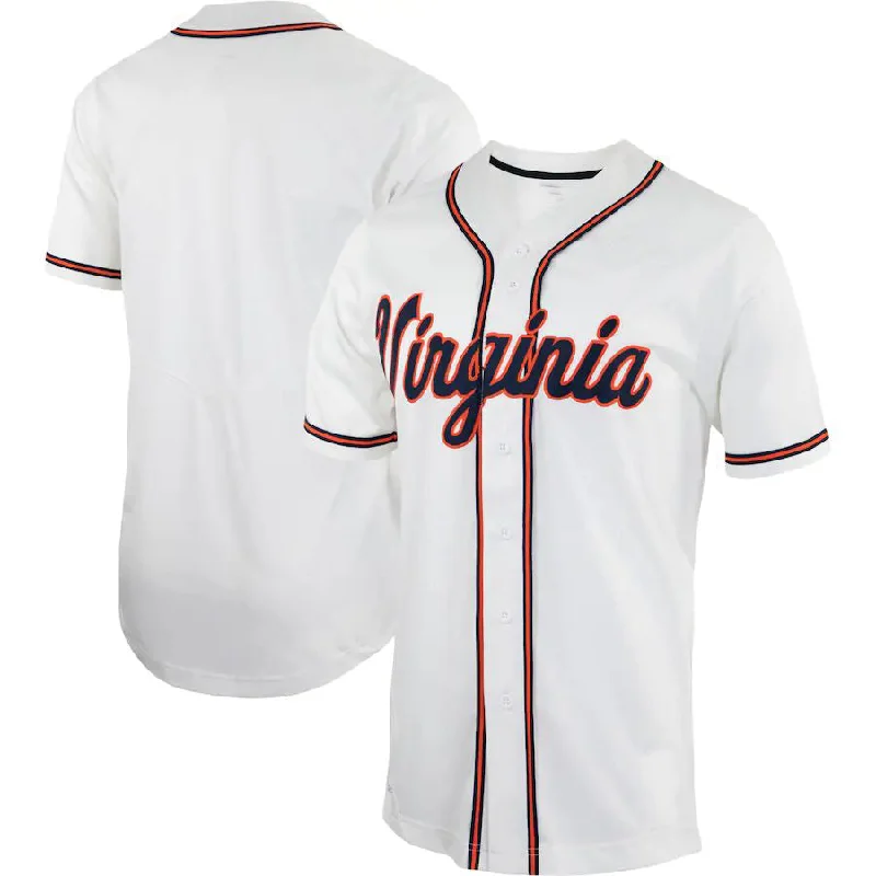 V.Cavaliers Replica Baseball Jersey White Stitched American College Jerseys-NBA Throwback Jerseys -