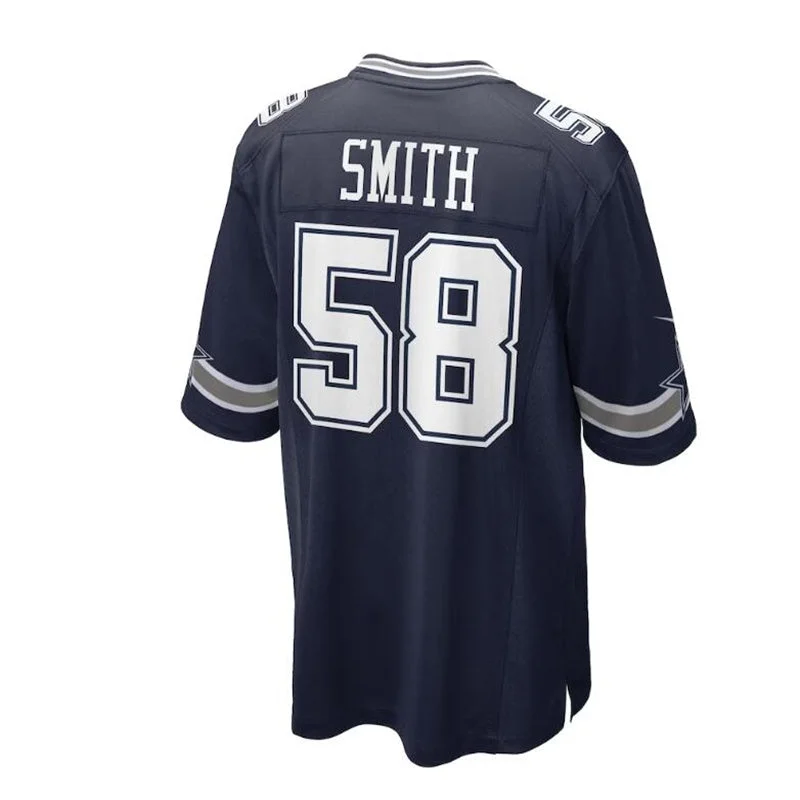 D.Cowboys #58 Mazi Smith 2023 Draft First Round Pick Game Jersey - Navy Stitched American Football Jerseys-NFL Vapor Limited Jerseys -