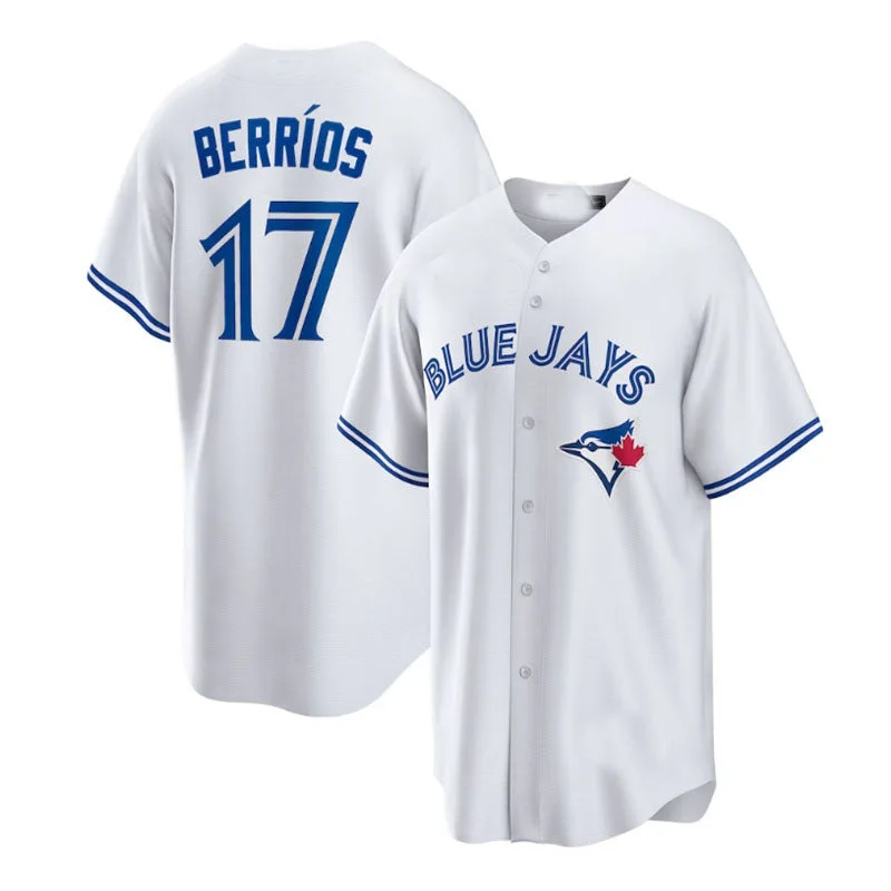 Toronto Blue Jays #17 José Berríos Home Replica Player Jersey - White Baseball Jerseys-NBA Collector’s Basketball Jerseys -