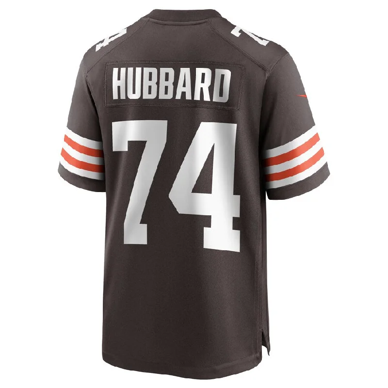 C.Browns #74 Chris Hubbard Brown Game Jersey Stitched American Football Jerseys-NFL Fan Shop Jerseys -