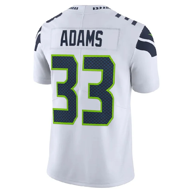 S.Seahawks #33 Jamal Adams  White Vapor Limited Jersey Stitched American Football Jerseys-NFL Color Rush Jerseys -