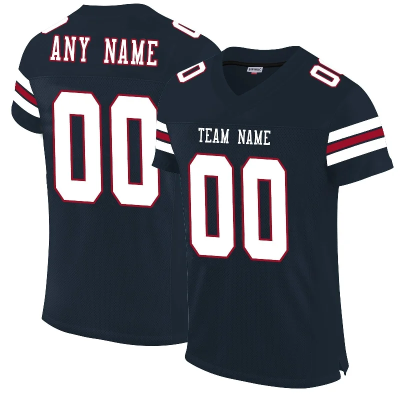 Custom C.Bear Football Jerseys Personalize Sports Shirt Design Navy Stitched Name And Number Christmas Birthday Gift-NBA Hardwood Classics Jerseys -