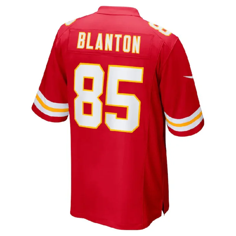 KC.Chiefs #85 Kendall Blanton Red Game Player Jersey Stitched American Football Jerseys-NFL Official Licensed Jerseys -