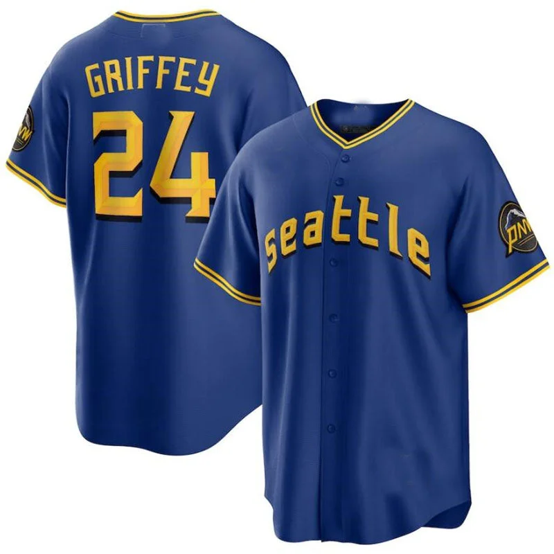 Seattle Mariners #24 Ken Griffey Jr. Royal 2023 City Connect Replica Player Jersey Baseball Jerseys-NBA Playoff Edition Jerseys -