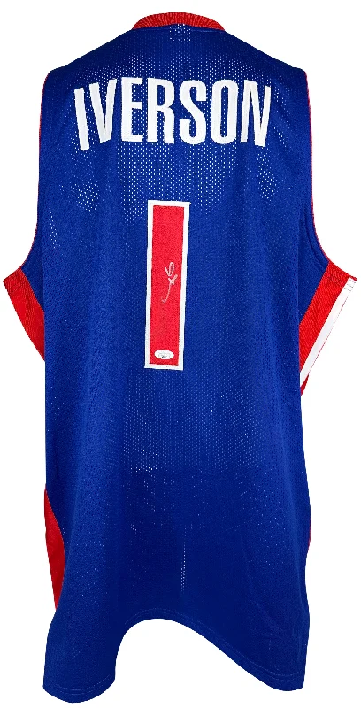 Allen Iverson autographed signed jersey NBA Philadelphia 76ers JSA COA-NBA Christmas Game Jerseys -