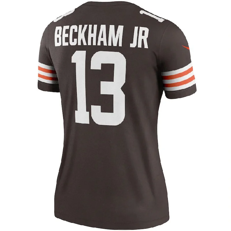 C.Browns #13 Odell Beckham Jr. Brown Player Legend Jersey Stitched American Football Jerseys-NFL Supporter Jerseys -