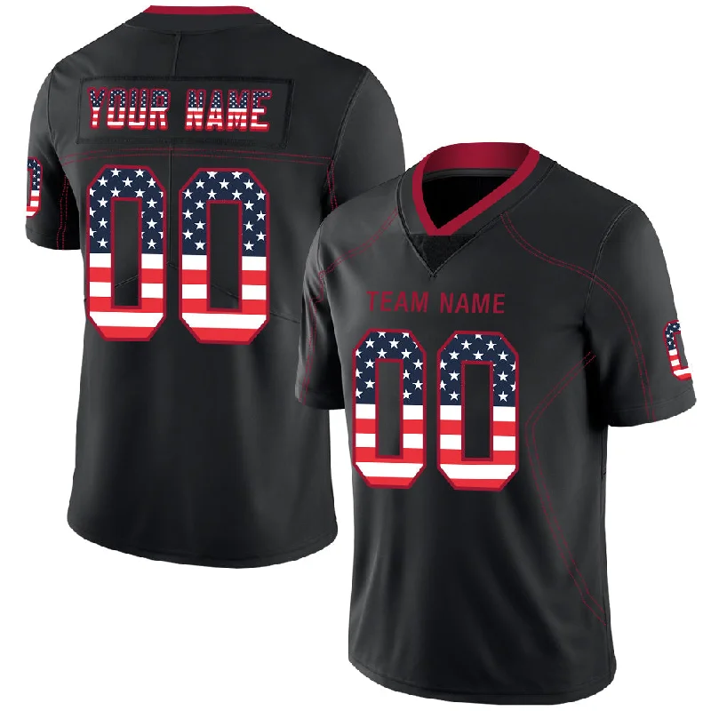 Custom A.Falcon Stitched American Football Jerseys Personalize Birthday Gifts Black Jersey-NBA Sportswear Jerseys -