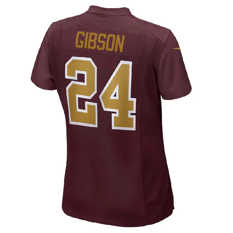 W.Football Team #24 Antonio Gibson Burgundy Game Jersey Stitched American Football Jerseys-NFL Anniversary Edition Jerseys -