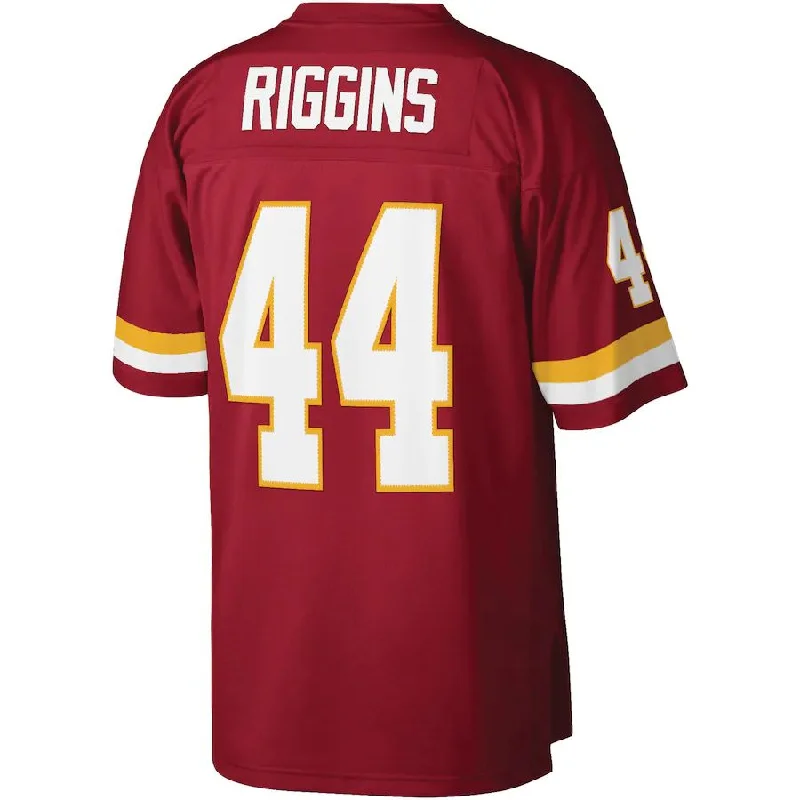 W.Football Team #44 John Riggins Mitchell & Ness Burgundy Legacy Replica Jersey Stitched American Football Jerseys-NFL Official Team Jerseys -