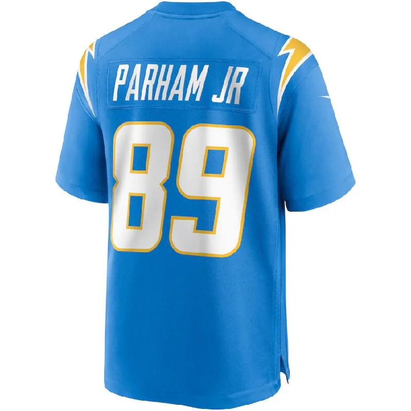 LA.Chargers #89 Donald Parham Jr. Powder Blue Game Jersey Stitched American Football Jerseys-NFL 100th Anniversary Jerseys -