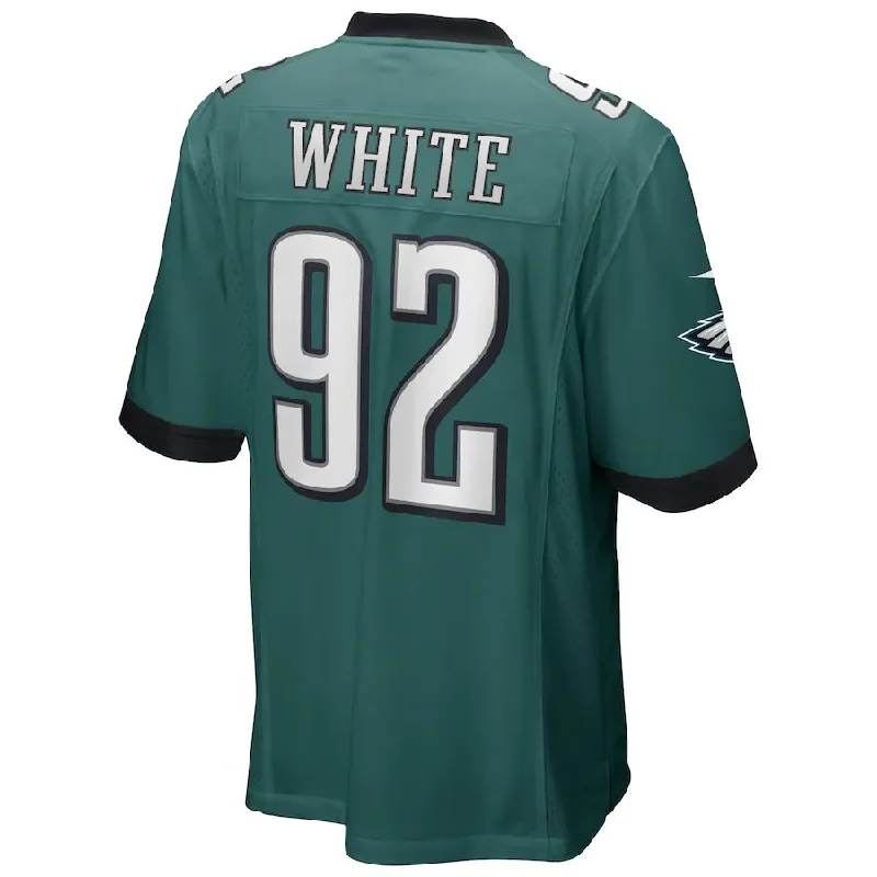 P.Eagles #92 Reggie White Midnight Green Game Retired Player Jersey Stitched American Football Jerseys-NFL Sideline Jerseys -