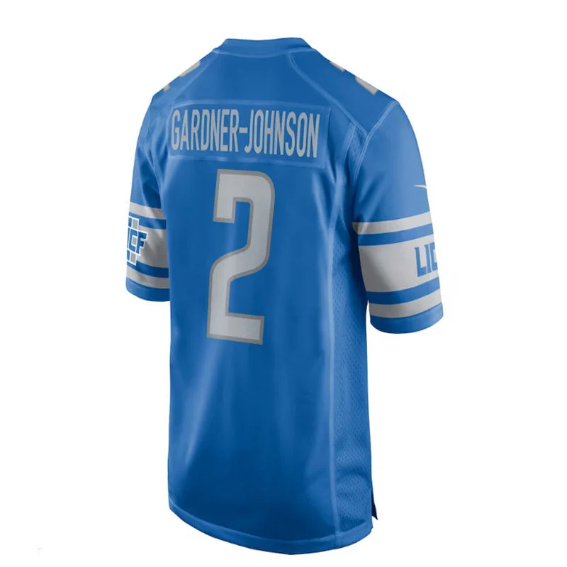 D.Lions #2 Chauncey Gardner-Johnson Game Player Jersey - Blue Stitched American Football Jerseys-NFL Pro Bowl Jerseys -