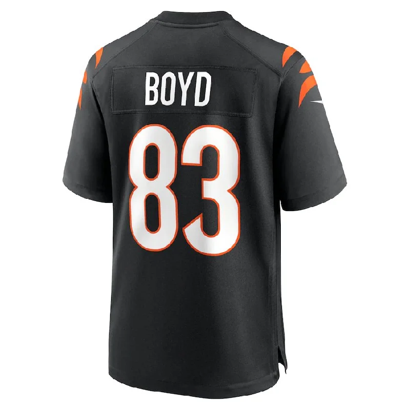 C.Bengals #83 Tyler Boyd Black Game Jersey Stitched American Football Jerseys-NFL Preseason Jerseys -