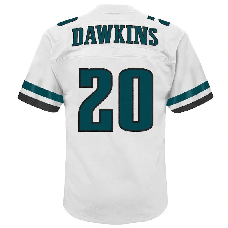 P.Eagles #20 Brian Dawkins Mitchell & Ness White 2004 Retired Player Legacy Jersey Stitched American Football Jerseys-NFL Customizable Football Jerseys -