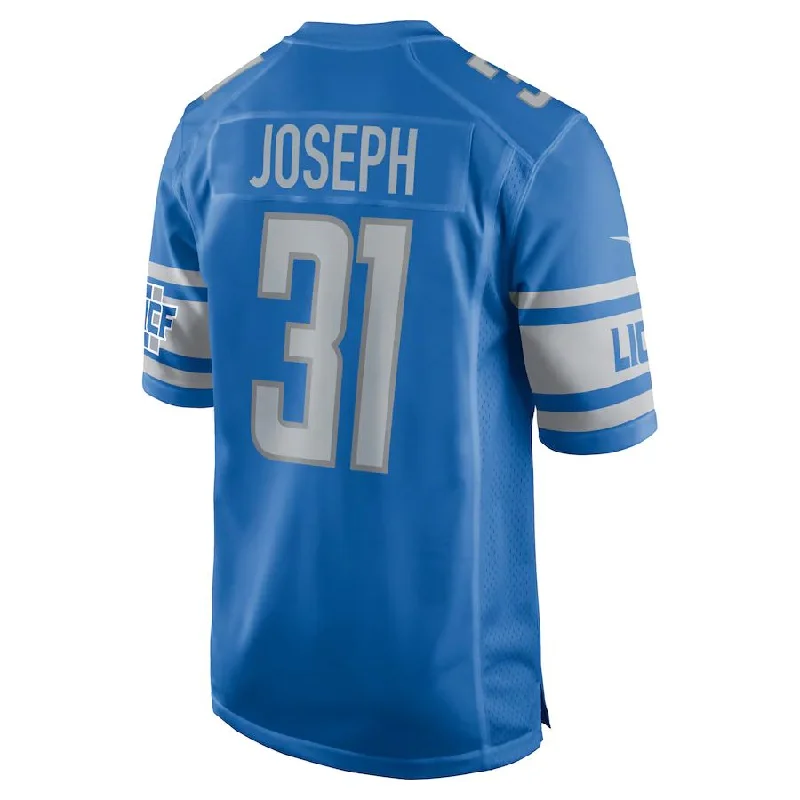 D.Lions #31 Kerby Joseph Blue Player Game Jersey Stitched American Football Jerseys-NFL Official Team Jerseys -