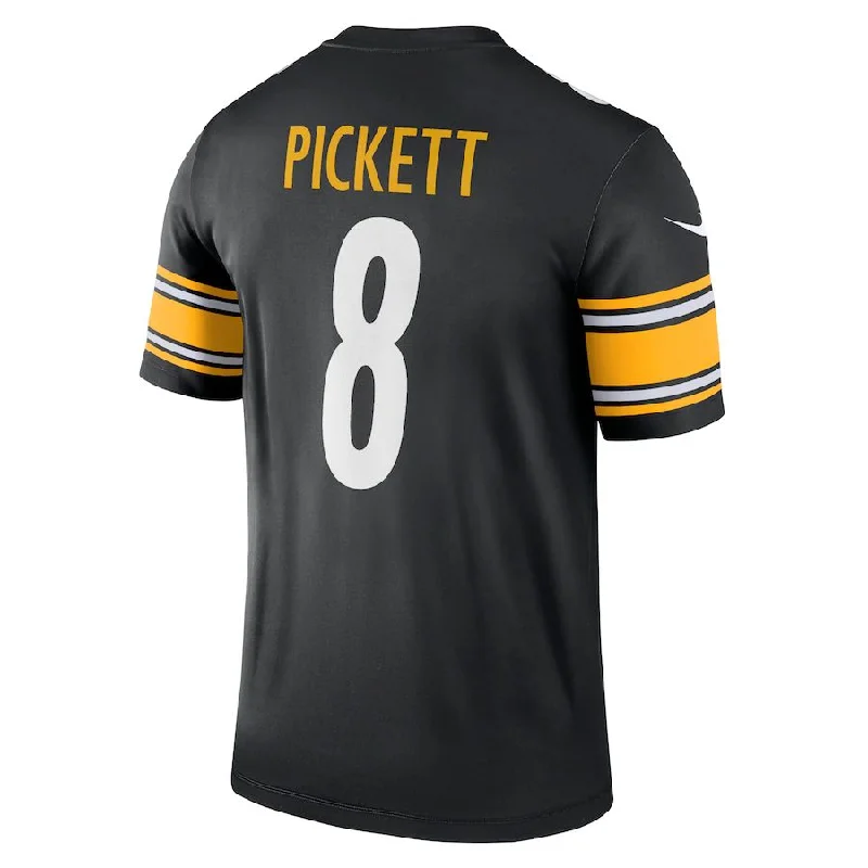 P.Steelers #8 Kenny Pickett Black Legend Jersey Stitched American Football Jerseys-NFL Hall of Fame Collection -