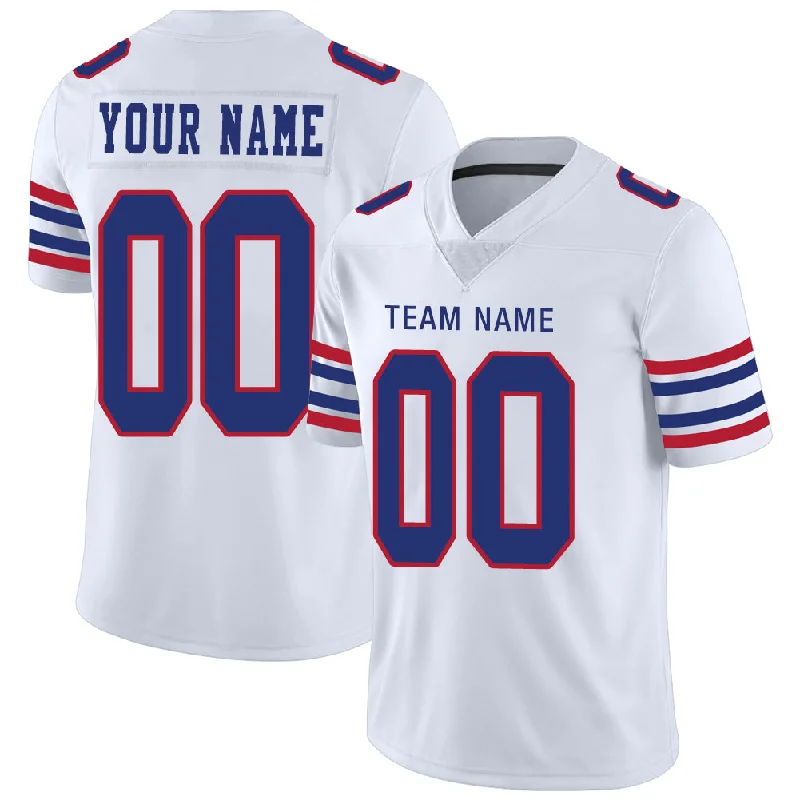 Custom B.Bills Stitched American Jerseys Personalize Birthday Gifts White Football Jerseys-NBA College Throwback Jerseys -