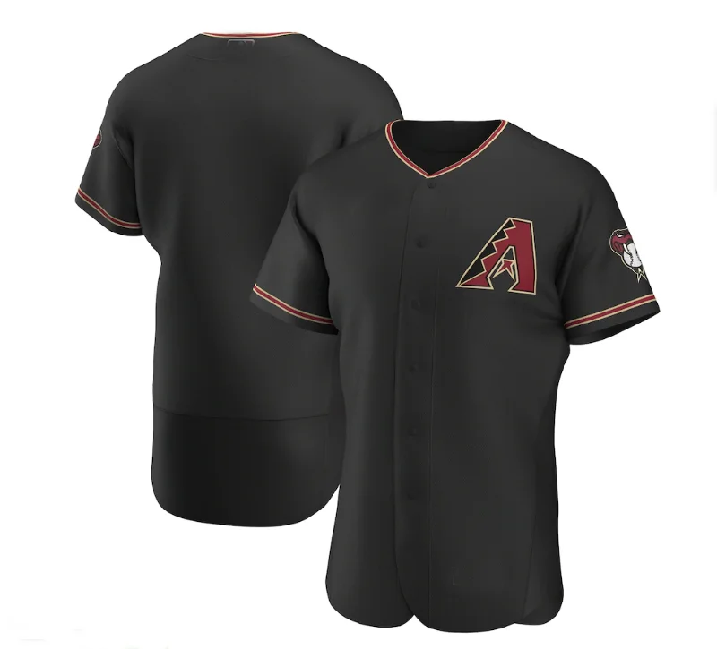 Arizona Diamondbacks Alternate Authentic Team Jersey - Black Stitches Baseball Jerseys-NBA Women's Team Jerseys -