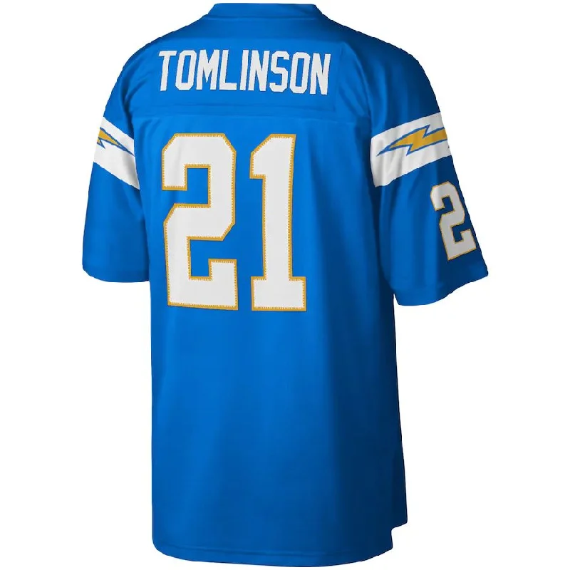 LA.Chargers #21 LaDainian Tomlinson Mitchell & Ness Powder Blue Legacy Replica Jersey Stitched American Football Jerseys-NFL Authentic Football Jerseys -