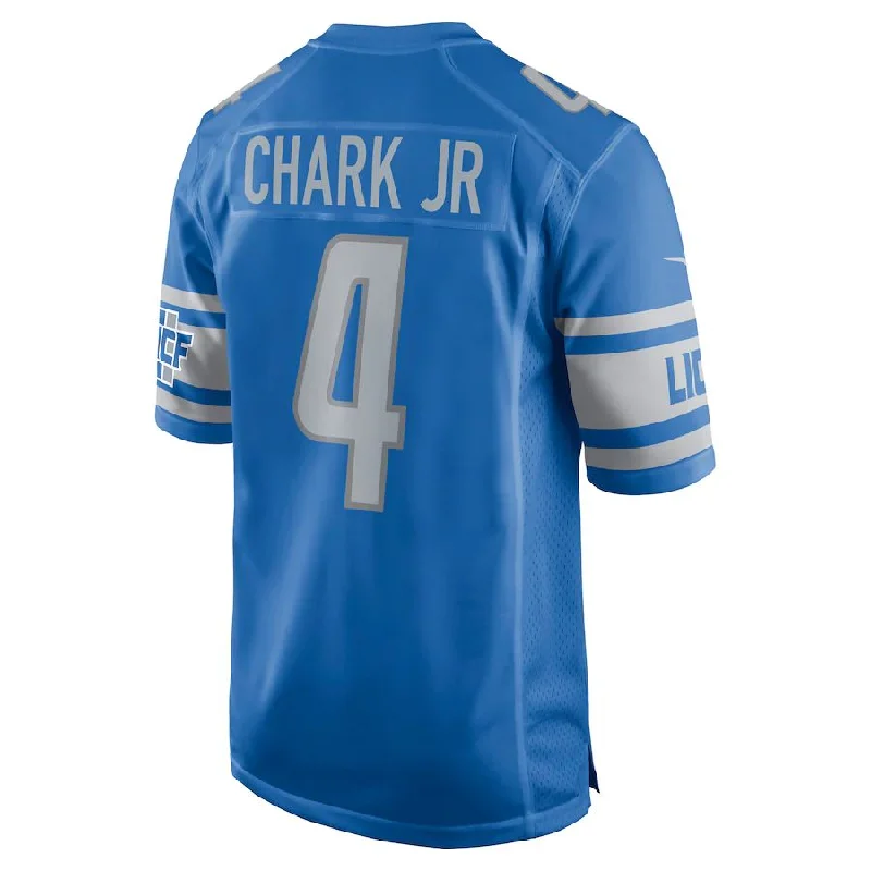 D.Lions #4 D.J. Chark Blue Game Jersey Stitched American Football Jerseys-NFL New Season Jerseys -