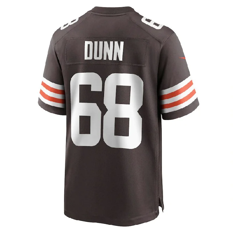 C.Browns #68 Michael Dunn Brown Game Jersey Stitched American Football Jerseys-NFL Authentic Football Jerseys -