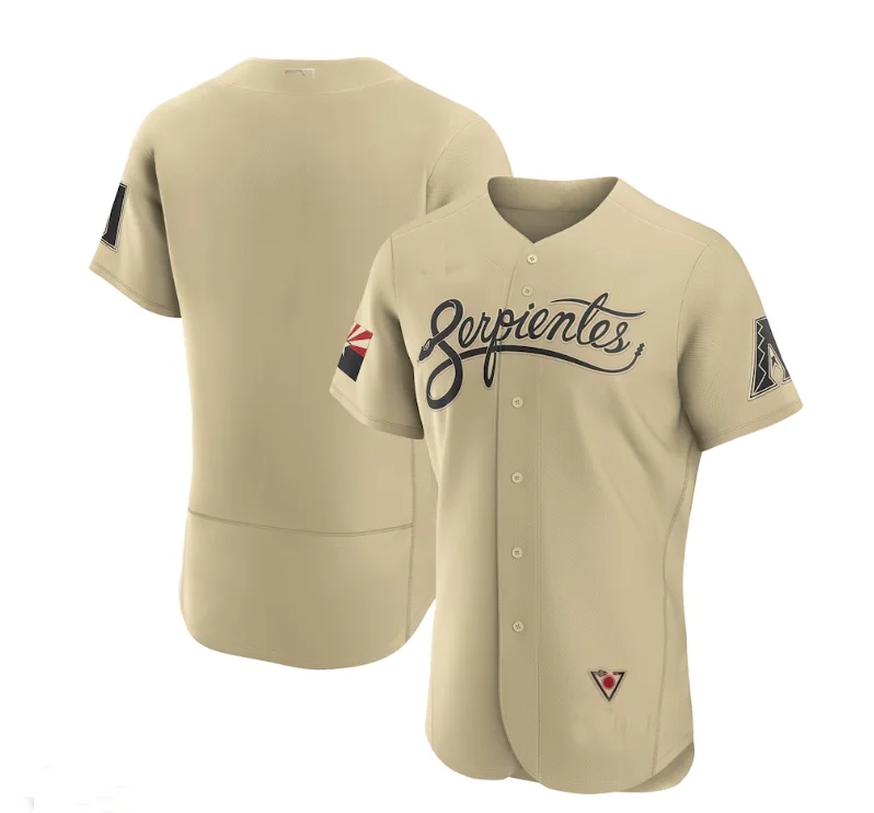 Arizona Diamondbacks City Connect Authentic Jersey - Gold Stitches Baseball Jerseys-NBA All-Star Game Jerseys -