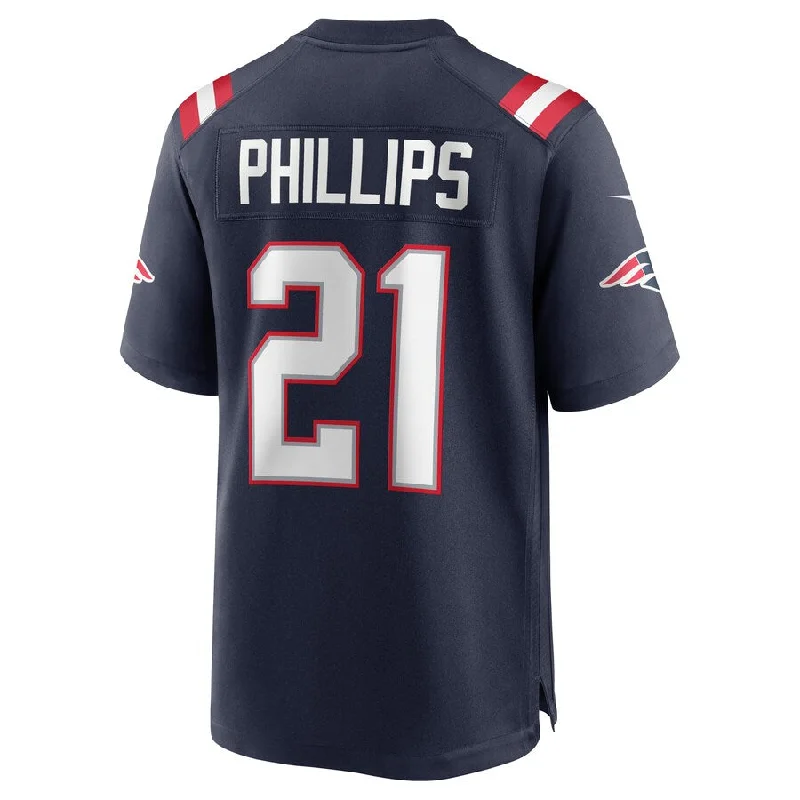 NE.Patriots #21 Adrian Phillips Navy Game Jersey Stitched American Football Jerseys-NFL Pro-Level Jerseys -