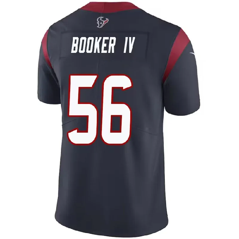 H.Texans #56 Thomas Booker IV Navy Game Player Jersey Stitched American Football Jerseys-NFL Performance Football Jerseys -