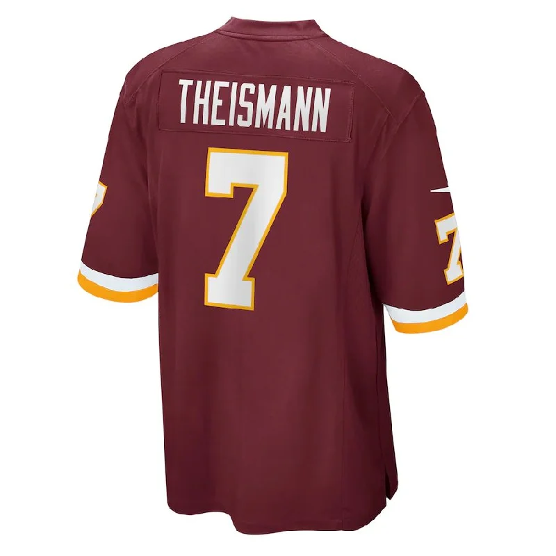 W.Football Team #7 Joe Theismann  Burgundy Retired Player Jersey Stitched American Football Jerseys-NFL Authentic Football Jerseys -