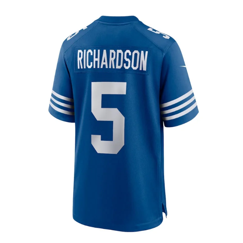 IN. Colts #5 Anthony Richardson 2023 Draft First Round Pick Alternate Game Jersey - Royal Stitched American Football Jerseys-NFL Collector’s Jerseys -