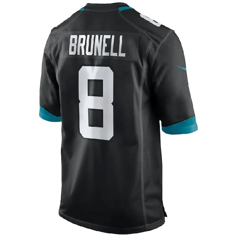 J.Jaguars #8 Mark Brunell Black Game Retired Player Jersey Stitched American Football Jerseys-NFL Sideline Jerseys -