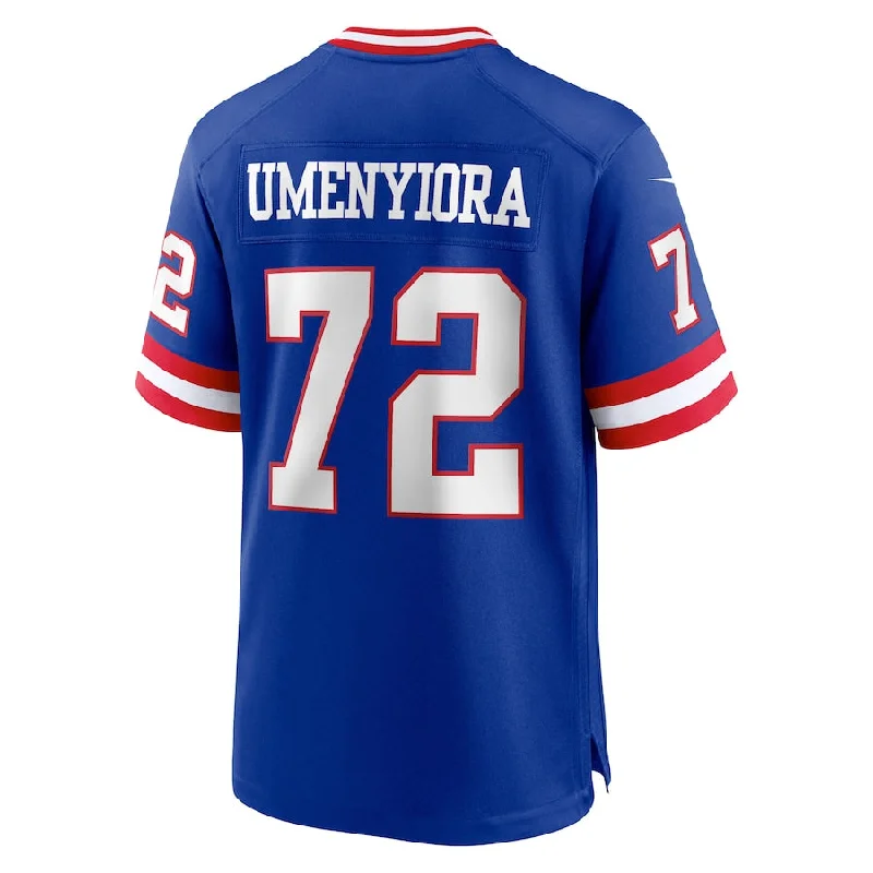 NY.Giants #72 Osi Umenyiora Royal Classic Retired Player Game Jersey Stitched American Football Jerseys-NFL Performance Football Jerseys -