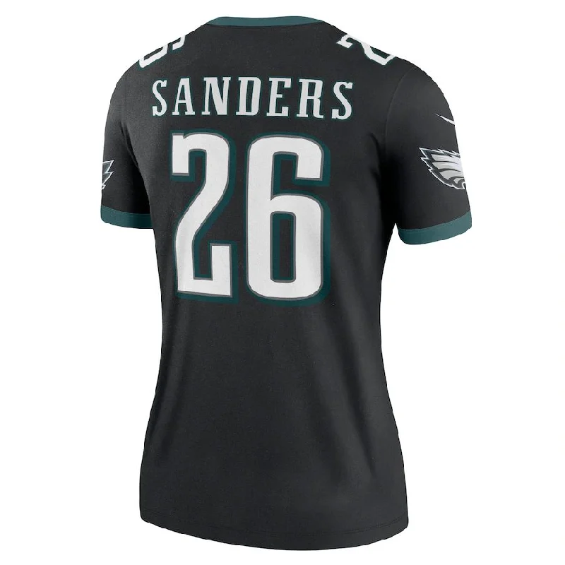 P.Eagles #26 Miles Sanders Black Legend Jersey Stitched American Football Jerseys-NFL Training Camp Jerseys -