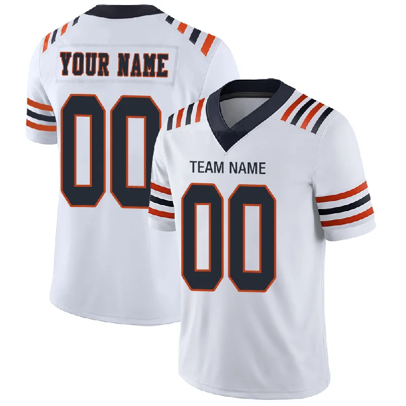 Custom C.Bear Stitched American Football Jerseys Personalize Birthday Gifts White Jersey-NBA Authentic Player Jerseys -