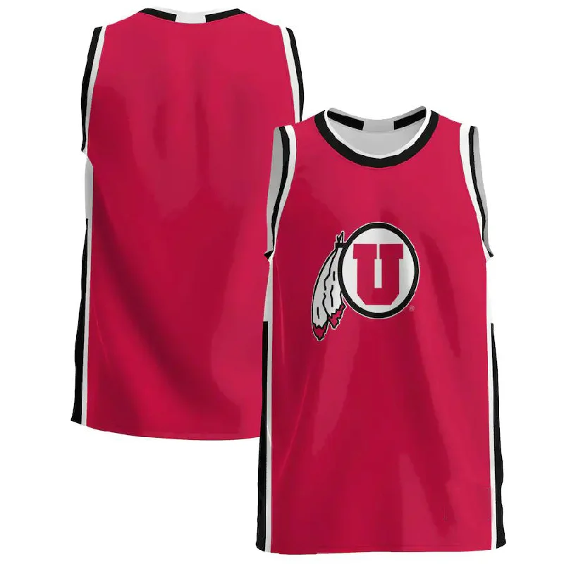 U.Utes Basketball Jersey Red Stitched American College Jerseys-NBA Road Jerseys -