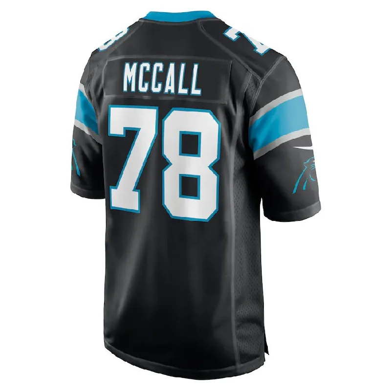 C.Panthers #78 Marquan McCall Black Game Player Jersey Stitched American Football Jerseys-NFL Sideline Jerseys -