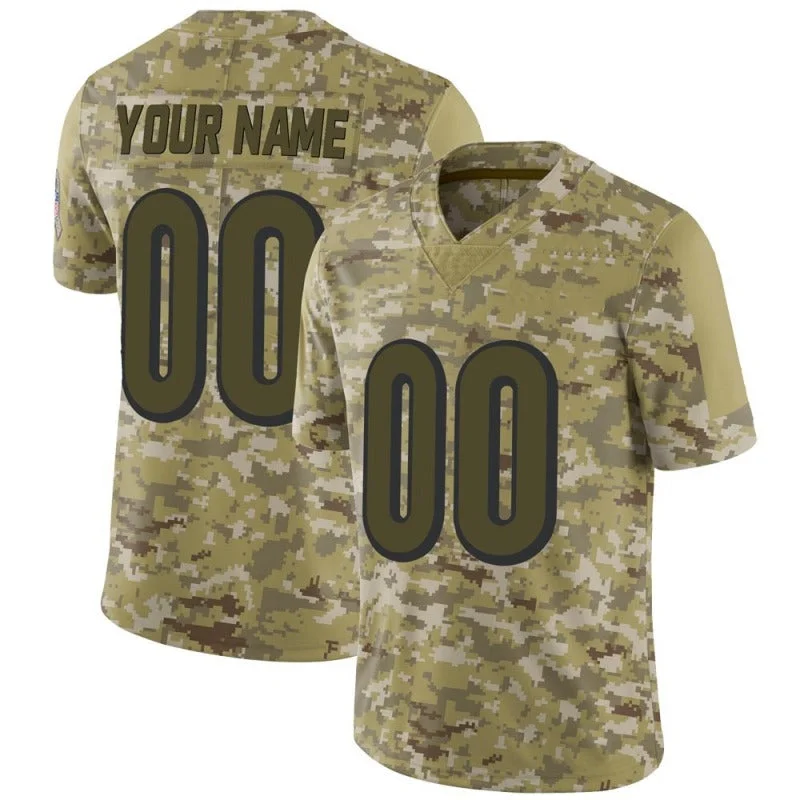 Custom C.Bengals Camo Limited 2022 Salute To Service Football Jerseys-NBA Hall of Fame Jerseys -