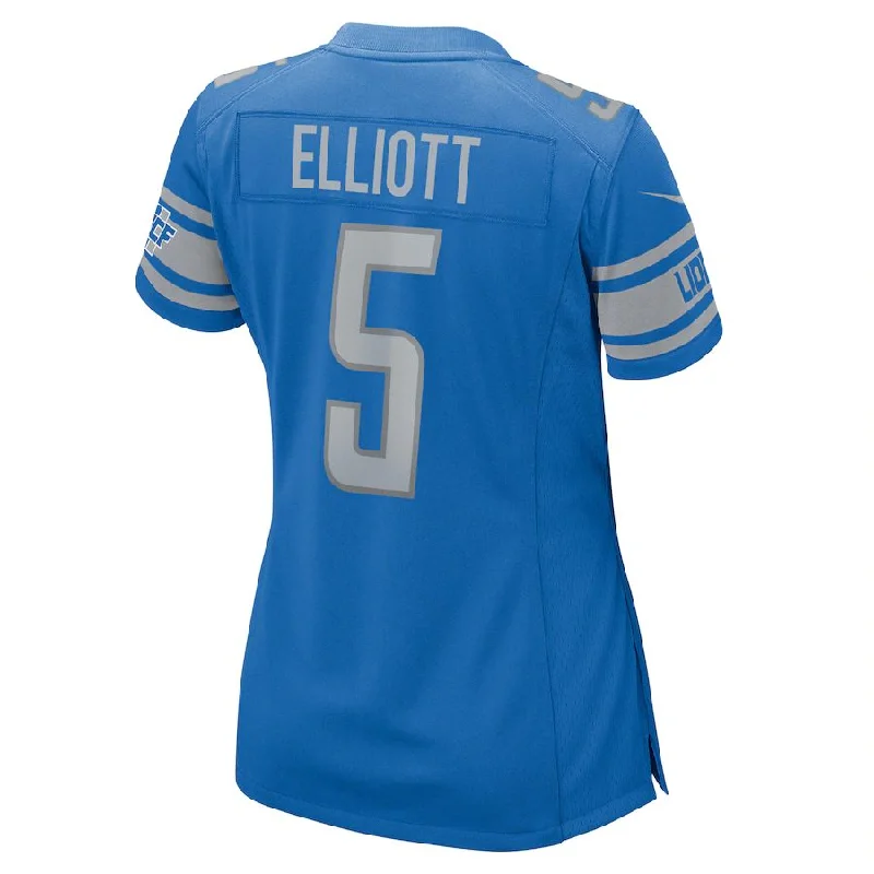 D.Lions #5 DeShon Elliott Blue Player Game Jersey Stitched American Football Jerseys-NFL All-Star Game Jerseys -