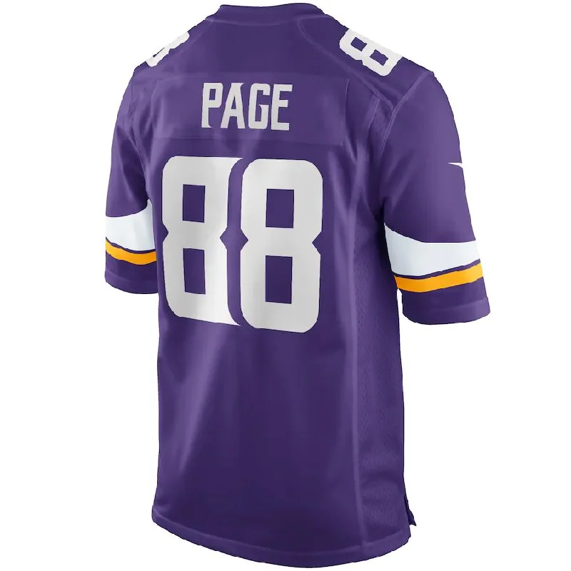 MN.Vikings #88 Alan Page Purple Game Retired Player Jersey Stitched American Football Jerseys-NFL Player Edition Jerseys -