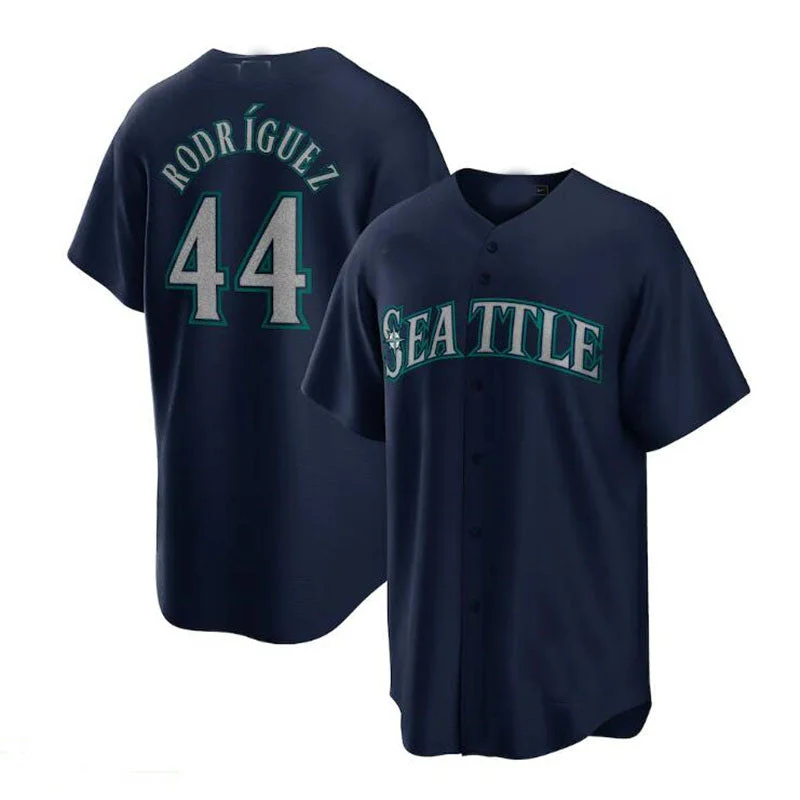 Seattle Mariners #44 Julio Rodriguez Navy Official Replica Player Jersey Baseball Jerseys-NBA All-Star Game Jerseys -