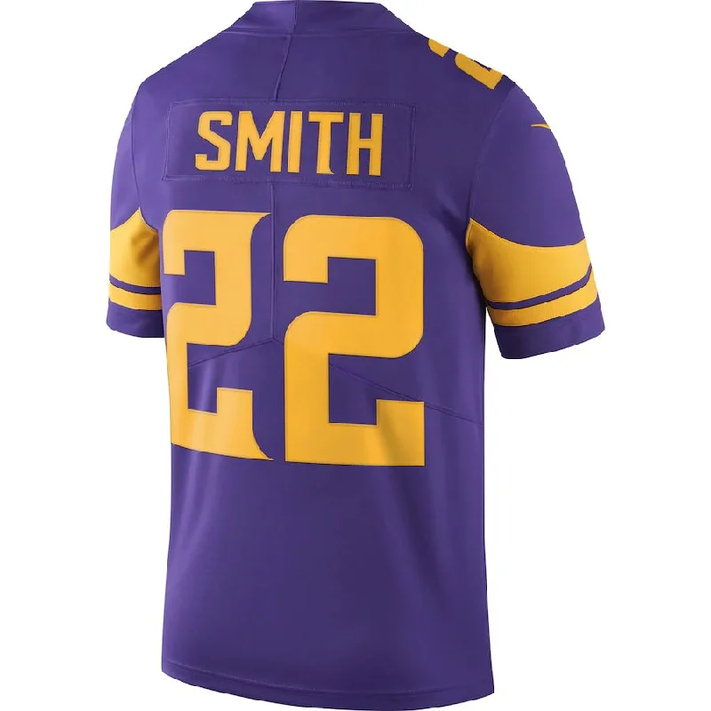 MN.Vikings #22 Harrison Smith Purple Vapor Untouchable Color Rush Limited Player Jersey Stitched American Football Jerseys-NFL Throwback Jerseys -