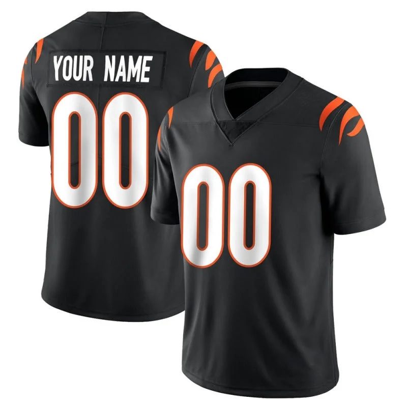 Custom C.Bengals Black Limited Football Jerseys 2022 Super Bowl LVI-NBA Men's Authentic Jerseys -