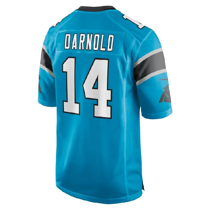 C.Panthers #14 Sam Darnold Blue Game Jersey Stitched American Football Jerseys-NFL New Season Jerseys -