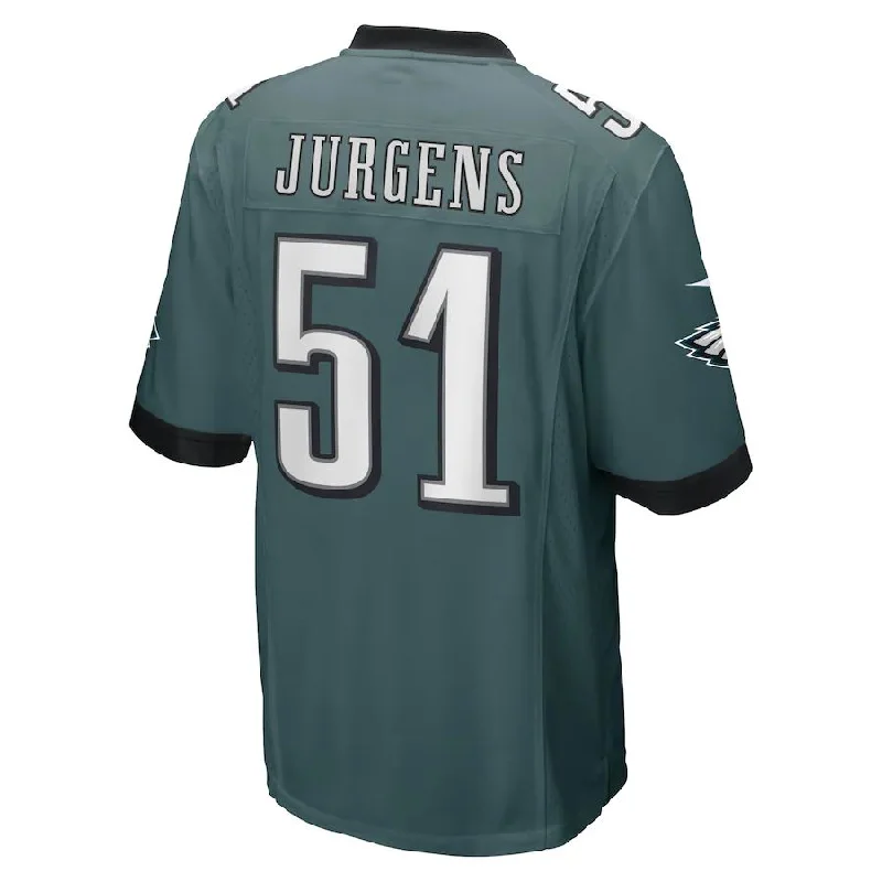 P.Eagles #51 Cam Jurgens Midnight Green Game Player Jersey Stitched American Football Jerseys-NFL Vapor Limited Jerseys -