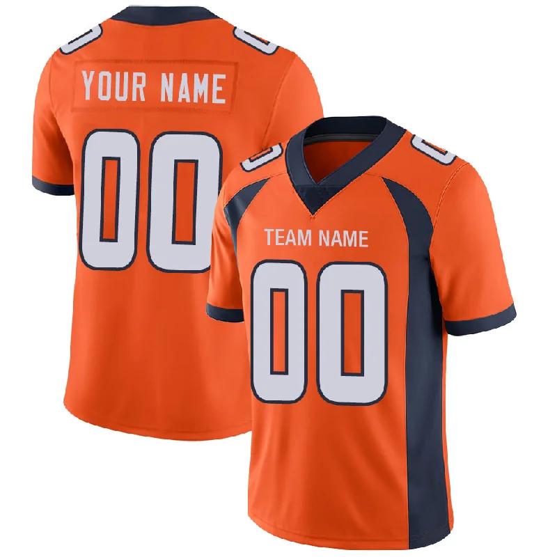 Custom D.Broncos Stitched American Football Jerseys Personalize Birthday Gifts Orange Jersey-NBA Chinese New Year Jerseys -